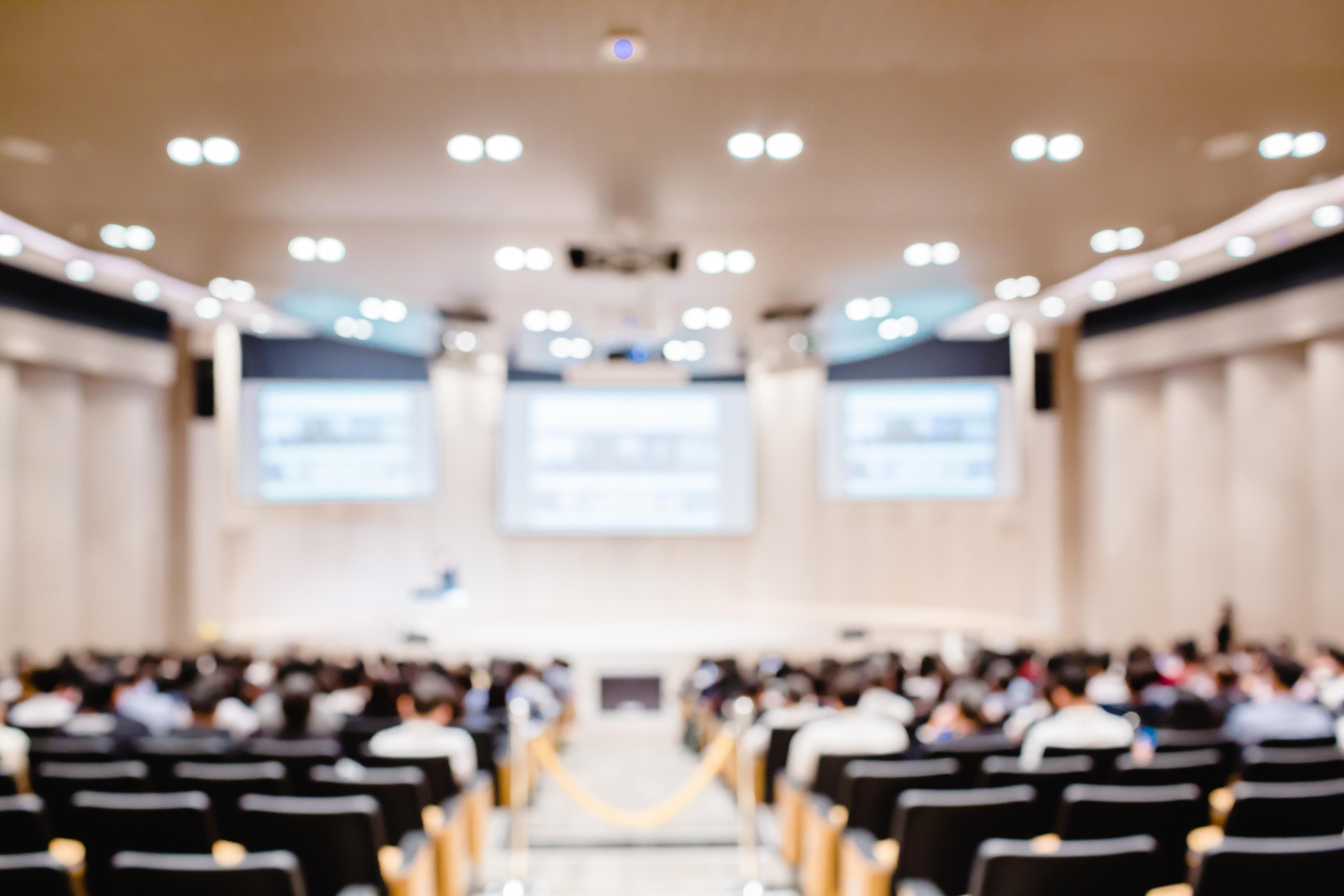 wide look of a conference 