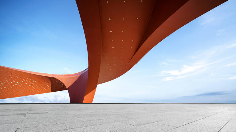 abstract view of a sculpture 